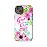 Psalm 46:5 God is within her She will not fall phone case Christian cases iPhone 14 Plus / Tough