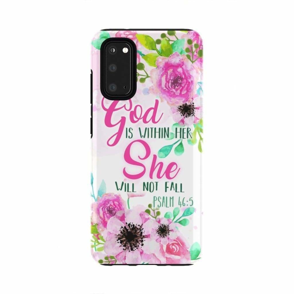 Psalm 46 5 God Is Within Her She Will Not Fall Phone Case