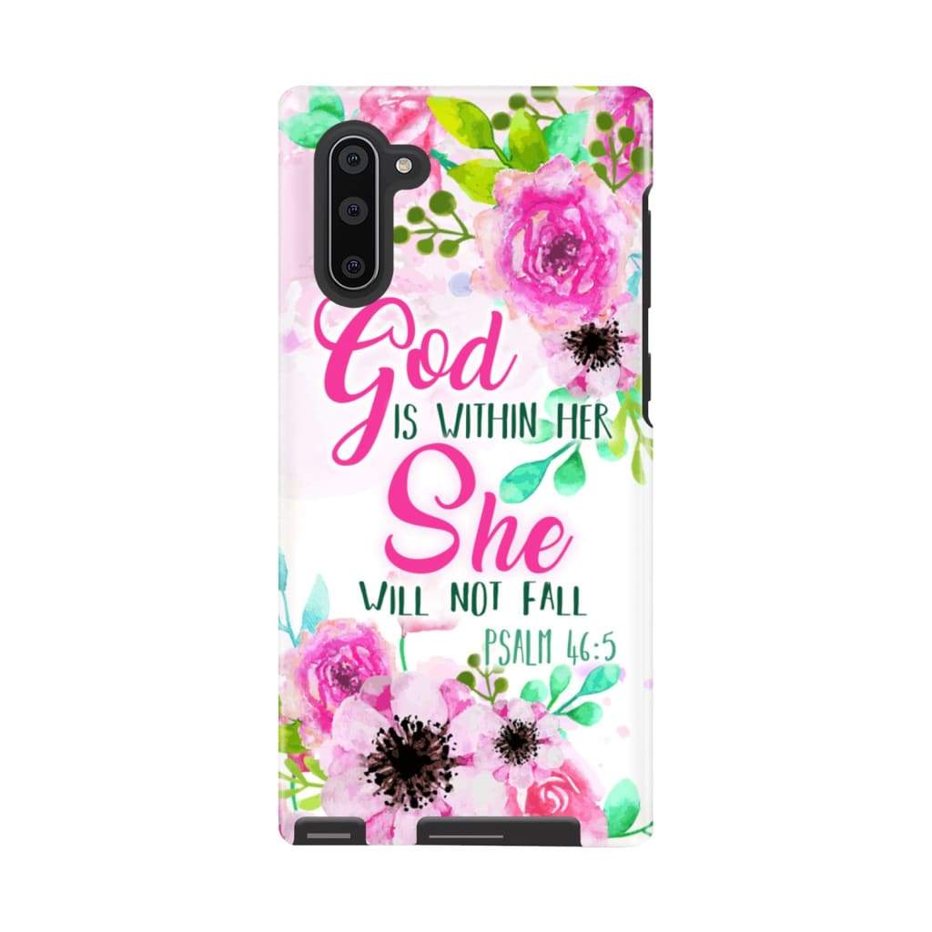 Psalm 46 5 God Is Within Her She Will Not Fall Phone Case