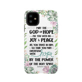 Romans 15:13 May the God of hope fill you with all joy and peace phone case iPhone 11 / Tough