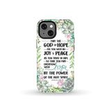 Romans 15:13 May the God of hope fill you with all joy and peace phone case iPhone 13 Mini / Tough