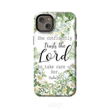 She confidently trusts the lord to take care of her Psalm 112:7 phone case iPhone 14 Plus / Tough