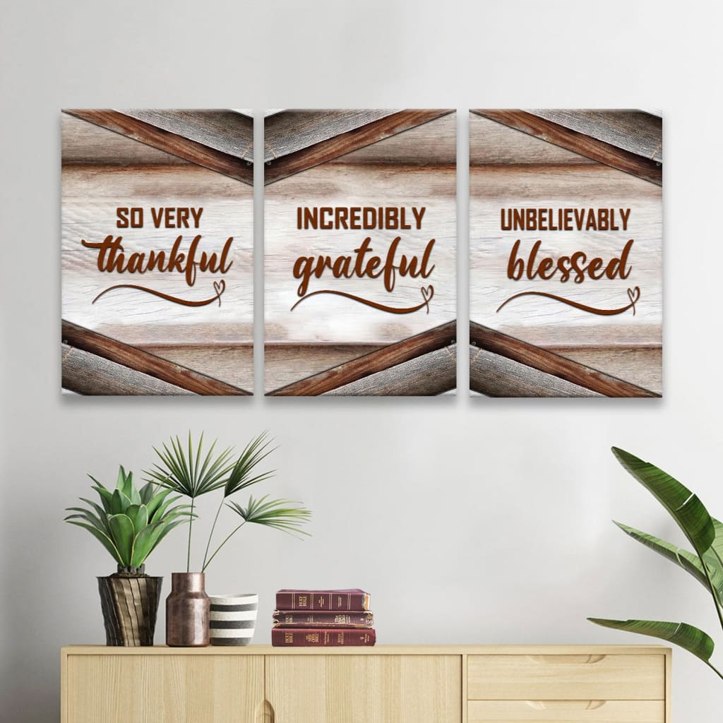 Thankful Sign Wall Art Canvas, Fall Pumpkins Thanksgiving Christian Wall  Decor - Christ Follower Life