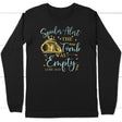 Spoiler alert the tomb was empty Christian long sleeve t-shirt Easter gifts Black / S