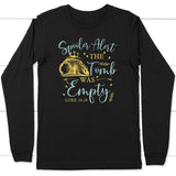 Spoiler alert the tomb was empty Christian long sleeve t-shirt Easter gifts Black / S