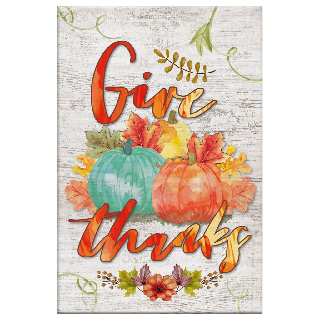 Thankful Sign Wall Art Canvas, Fall Pumpkins Thanksgiving Christian Wall  Decor - Christ Follower Life