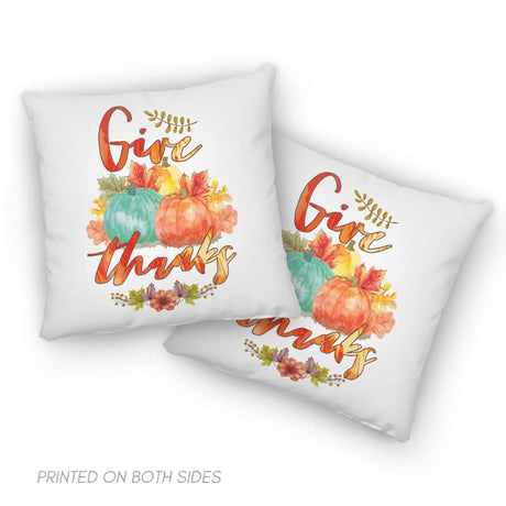 Pumpkin Thanksgiving Give thanks pillow