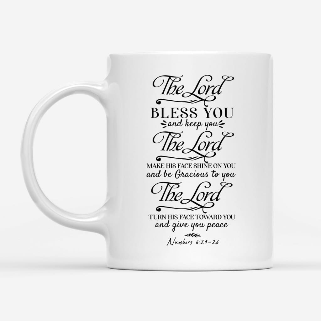 Bible Verse mugs, The Lord bless you and keep you Numbers 6:24-26 NIV mug