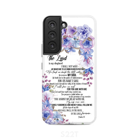 The Lord is my shepherd Psalm 23 phone case Christian cases Samsung Galaxy S22 / Tough