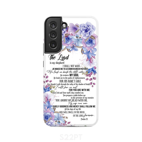 The Lord is my shepherd Psalm 23 phone case Christian cases Samsung Galaxy S22 Plus / Tough