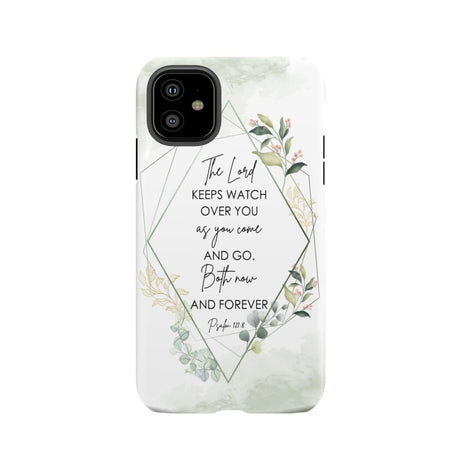 The Lord keeps watch over you as come and go phone case | Bible verse cases iPhone 11 / Tough