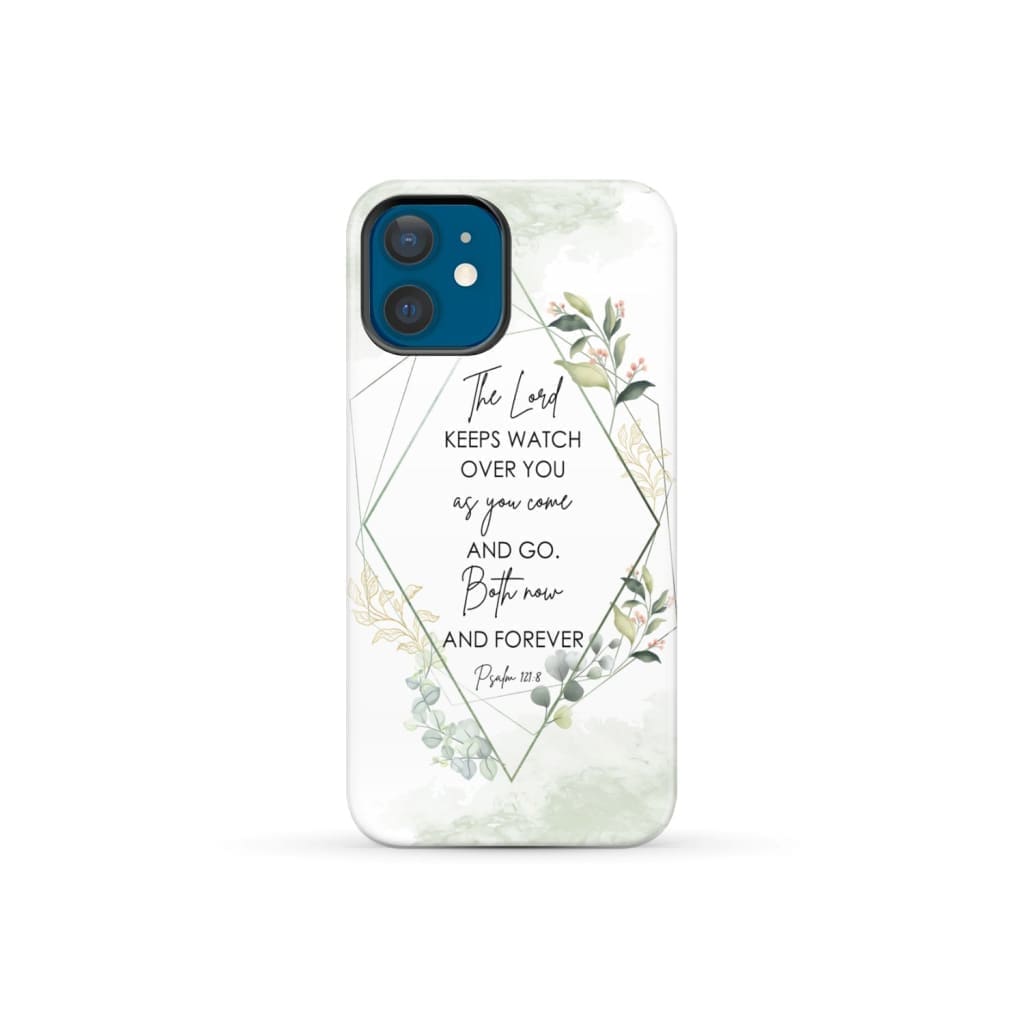 The Lord keeps watch over you as come and go phone case | Bible verse cases iPhone 12 Mini / Tough