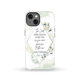 The Lord keeps watch over you as come and go phone case | Bible verse cases iPhone 13 / Tough