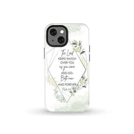 The Lord keeps watch over you as come and go phone case | Bible verse cases iPhone 13 Mini / Tough