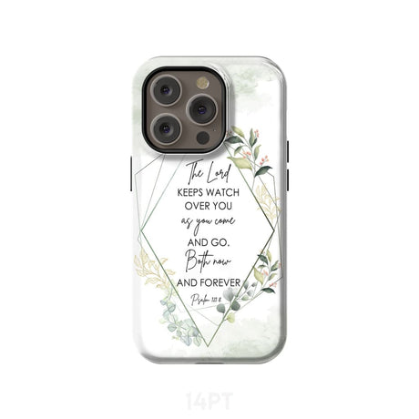 The Lord keeps watch over you as come and go phone case | Bible verse cases iPhone 14 Pro / Tough