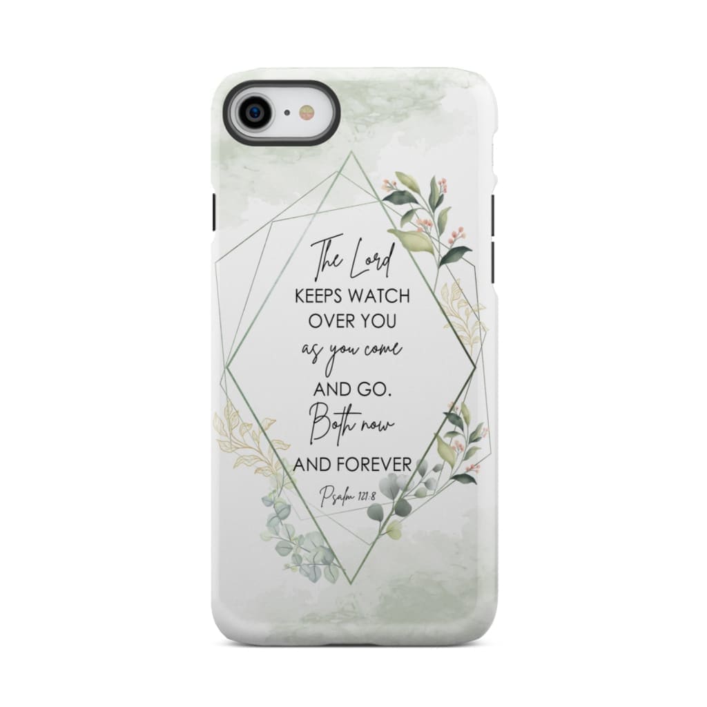 The Lord keeps watch over you as come and go phone case | Bible verse cases iPhone 8 / Tough
