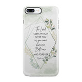 The Lord keeps watch over you as come and go phone case | Bible verse cases iPhone 8 Plus / Tough