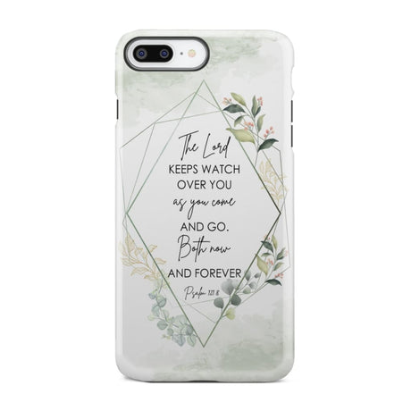 The Lord keeps watch over you as come and go phone case | Bible verse cases iPhone 8 Plus / Tough