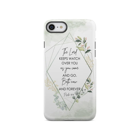 The Lord keeps watch over you as come and go phone case | Bible verse cases iPhone SE 2020 / Tough