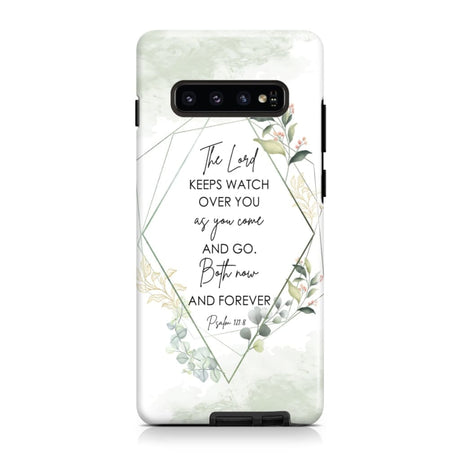 The Lord keeps watch over you as come and go phone case | Bible verse cases Samsung Galaxy S22 / Tough