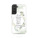 The Lord keeps watch over you as come and go phone case | Bible verse cases Samsung Galaxy S22 Plus / Tough