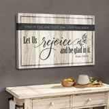 Scripture wall art featuring "This Is The Day That The Lord Has Made," brown Gray tones, perfect for uplifting Christian decor.