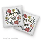 Daughter of the king flowers pillow