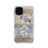 Today I choose joy hummingbird floral phone case iPhone 11 / Tough