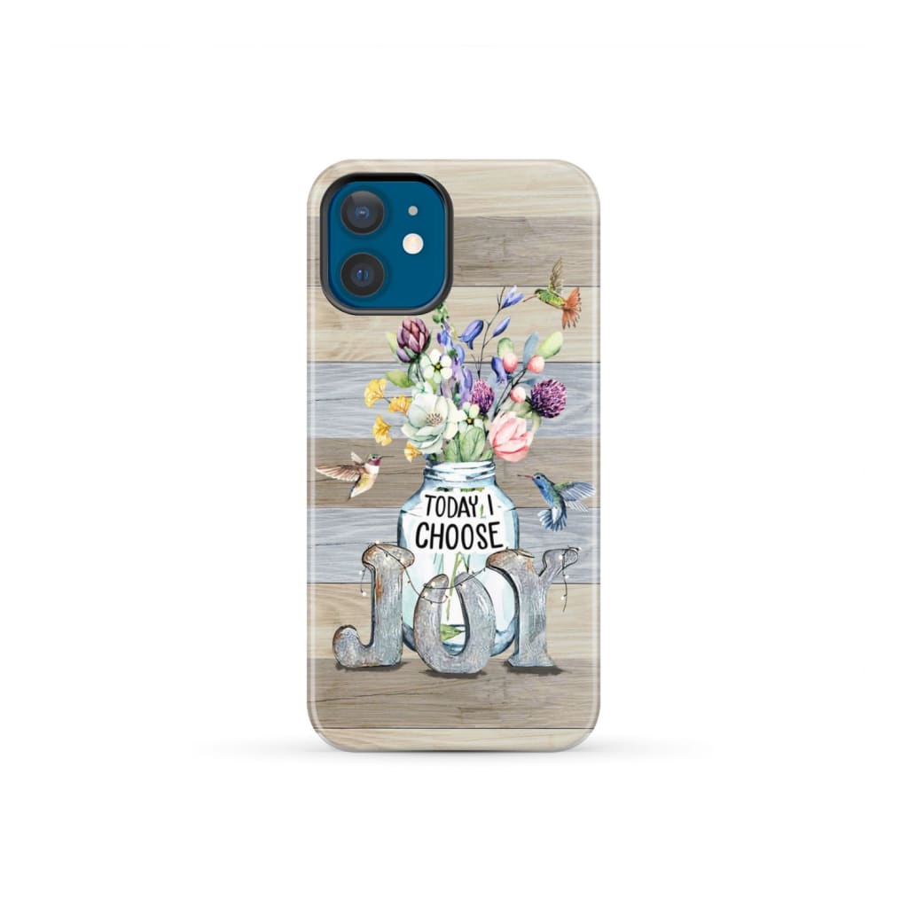 Today I choose joy hummingbird floral phone case iPhone 12 Mini / Tough