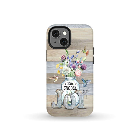 Today I choose joy hummingbird floral phone case iPhone 13 Mini / Tough