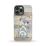 Today I choose joy hummingbird floral phone case iPhone 13 Pro Max / Tough