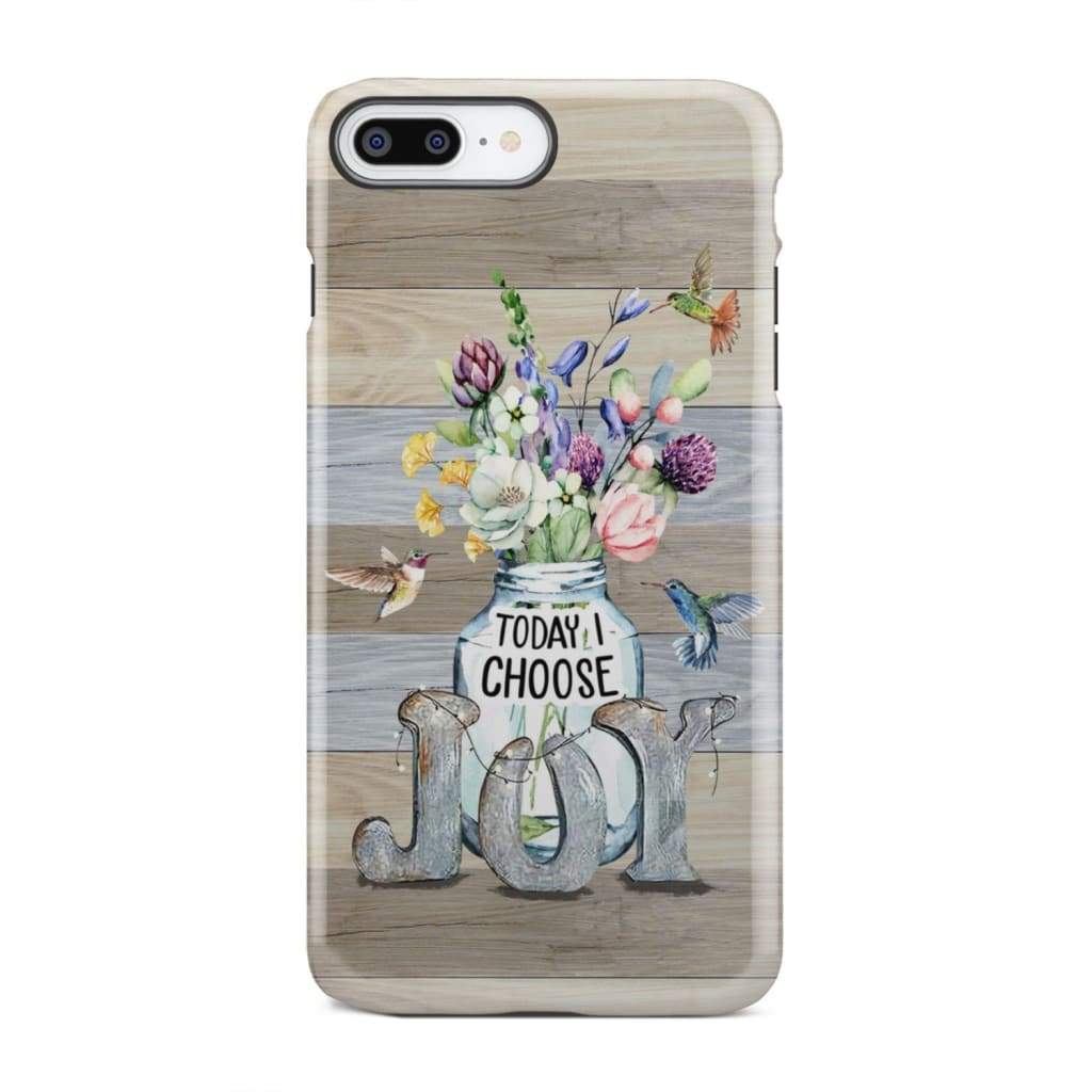 Today I choose joy hummingbird floral phone case iPhone 7 Plus / Tough