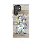 Today I choose joy hummingbird floral phone case Samsung Galaxy S22 Ultra / Tough