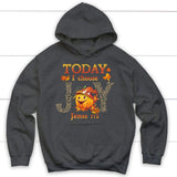 Today I choose Joy James 1:2 pumpkin Christian hoodie - Autumn Thanksgiving Gifts Dark Heather / S