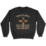 Today’s Goal Christian sweatshirt Black / S