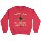 Today’s Goal Christian sweatshirt Red / S