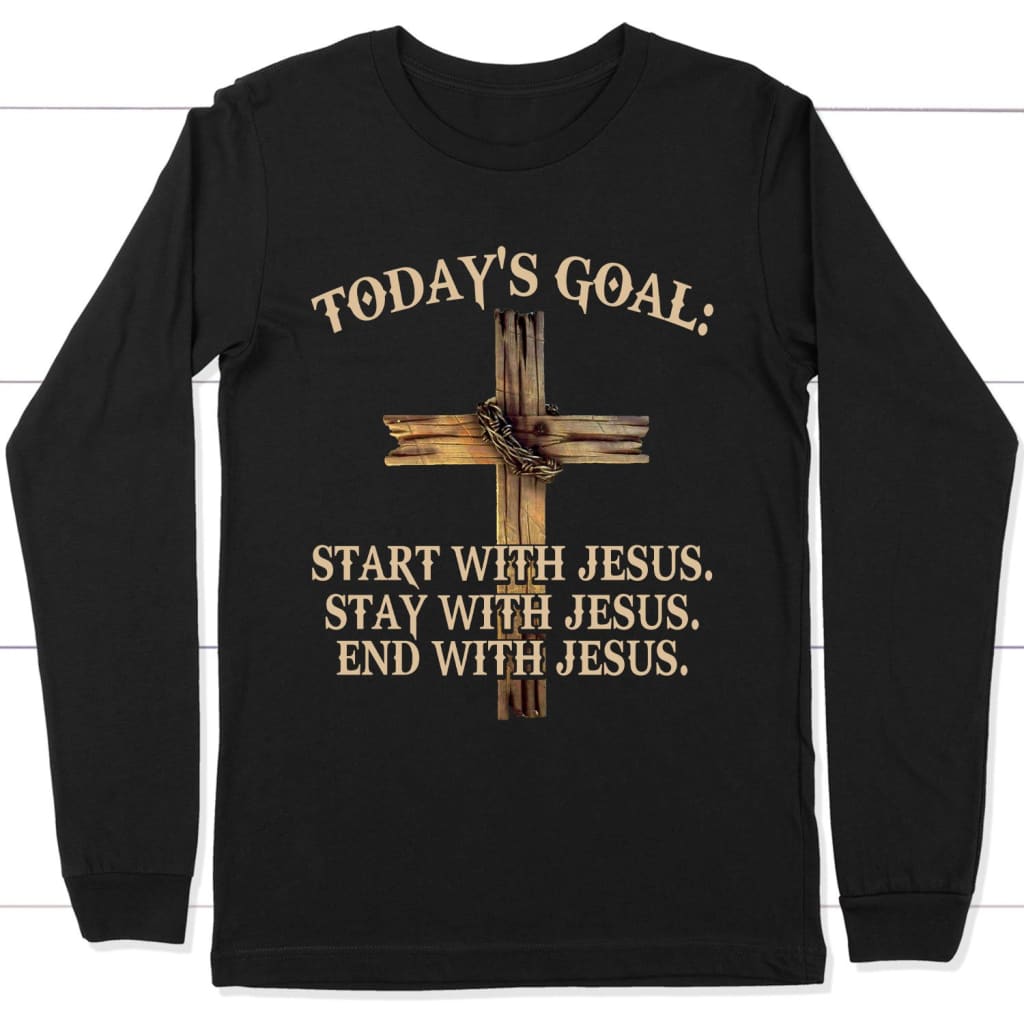 Today’s Goal long sleeve t-shirt Black / S