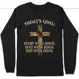 Today’s Goal long sleeve t-shirt Black / S