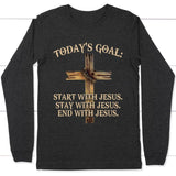 Today’s Goal long sleeve t-shirt Dark Grey Heather / S