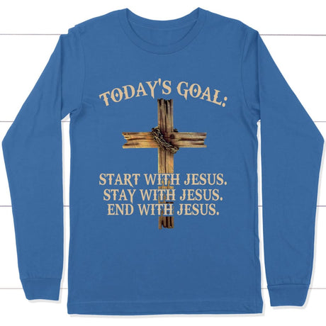 Today’s Goal long sleeve t-shirt True Royal / S