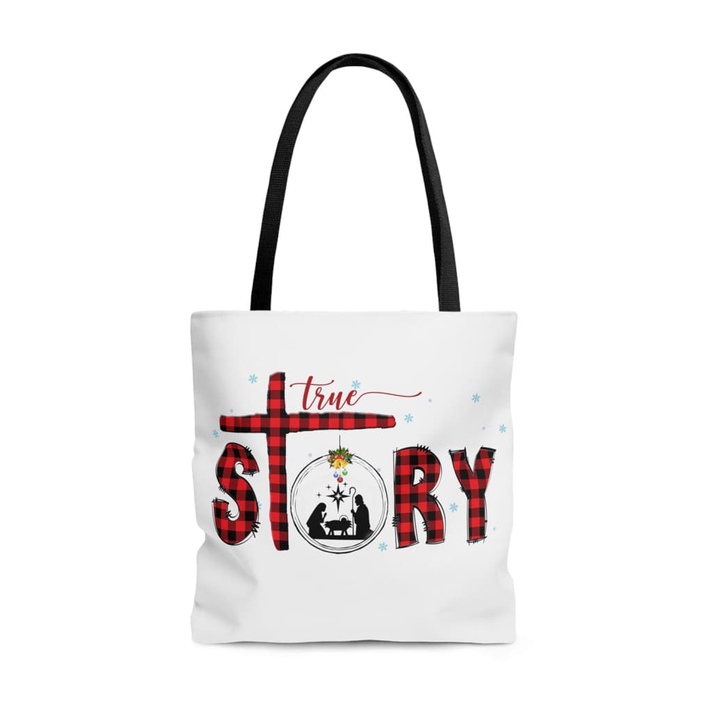 True story Christmas tote bag 13 x 13