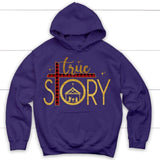 True story cross buffalo plaid Christmas hoodie - Christian Christmas gifts Purple / S