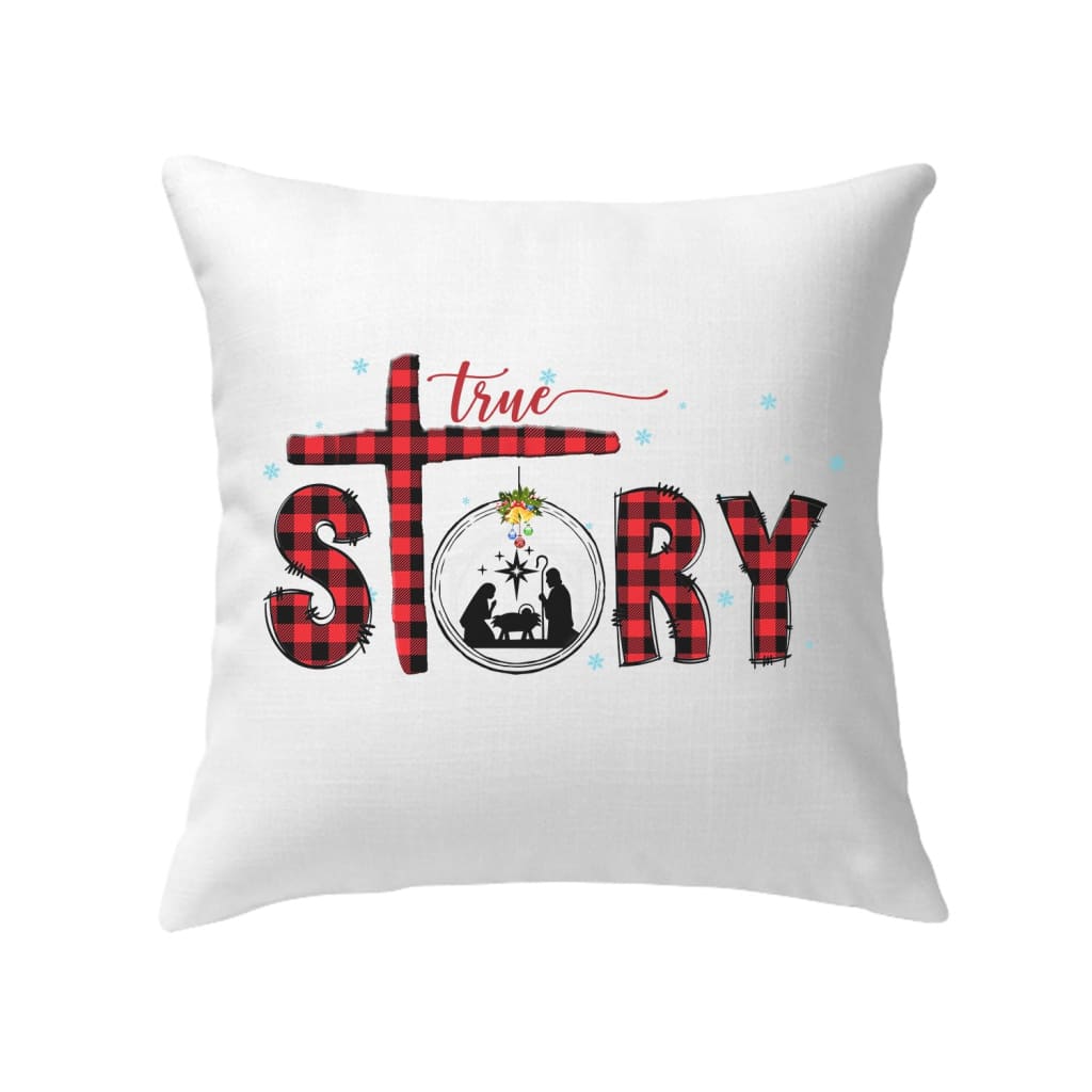 True story Christmas pillow