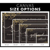 Where two or three are gathered together in my name Matthew 18:20 canvas size options