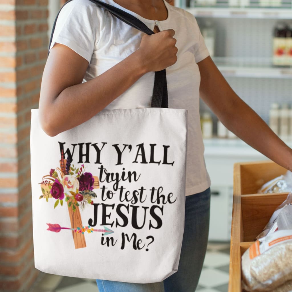 Canvas Boat Tote Bag - Serving with a Heart like Jesus