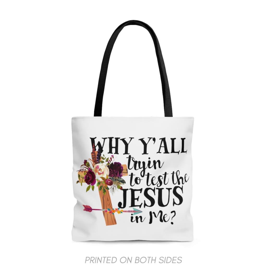 Jesus loves me song tote bag Jesus loves me song tote bag