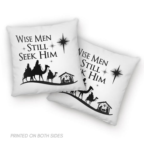 Wise men still seek Him Christmas pillow