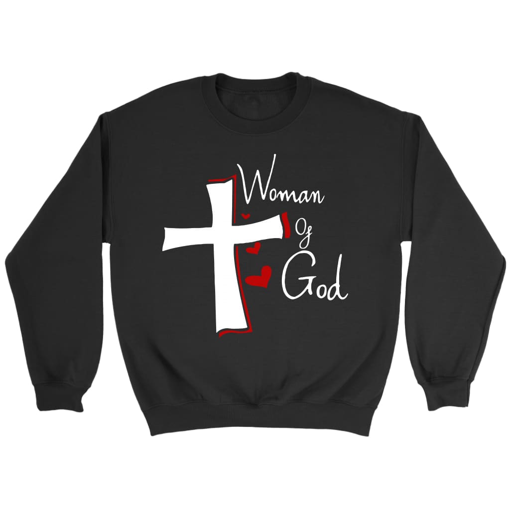 Woman of God Christian sweatshirt | Christian apparel Black / S